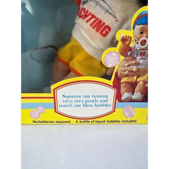 Vintage Effe Bubble Buddy Doll Banbole & Peluche Made in Italy Original Box - Picture 2 of 10